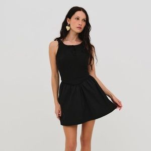 For Love & Lemons Billie Pointelle Mini Dress NEW